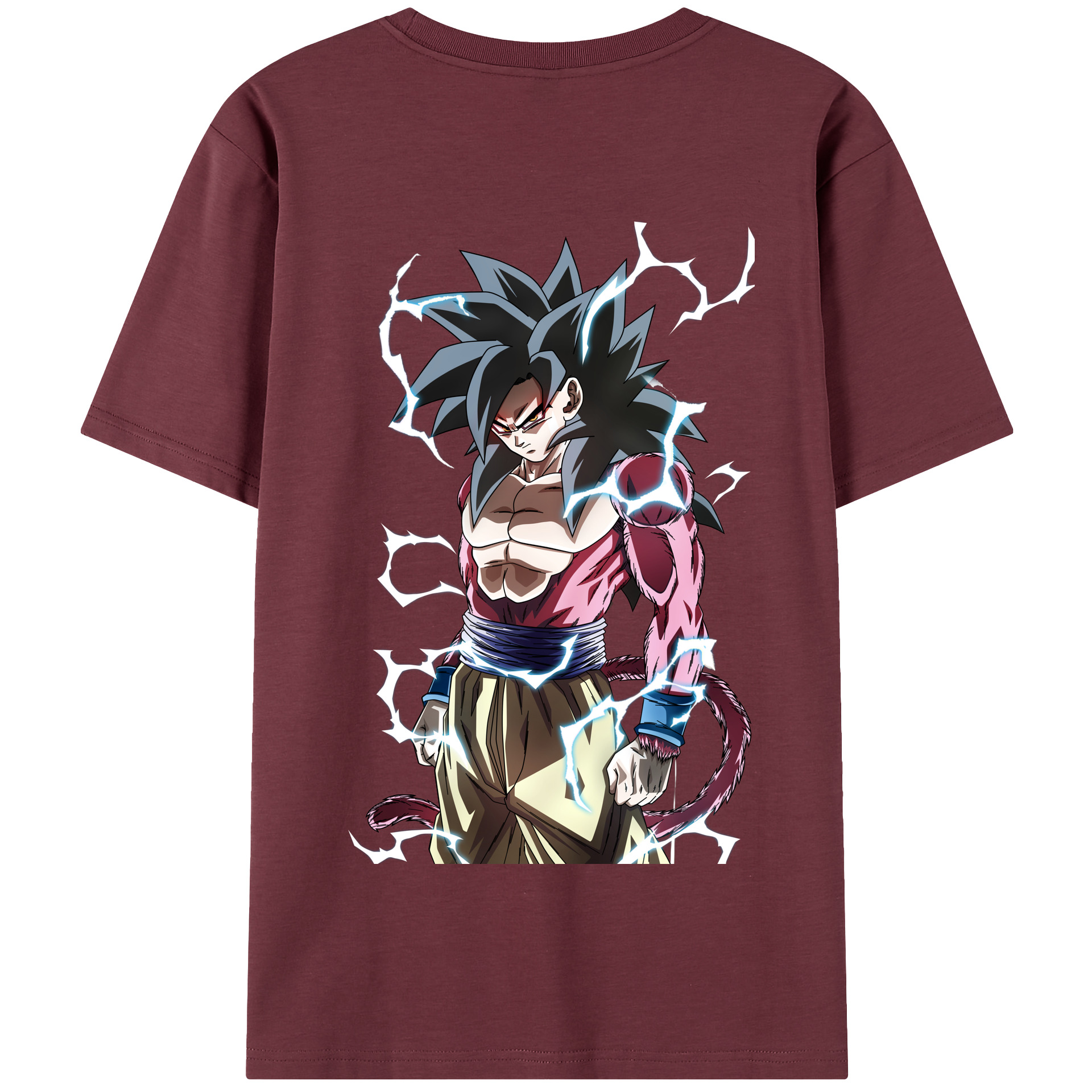 （画像用） ドラゴンボール 孫悟空（そん ごくう）Son Goku カカロット DRAGON BALL Kakarotto 綿100％半袖Tシャツ（背面プリント）